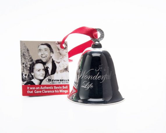 Personalized Silver Tone Christmas Bell Ornament