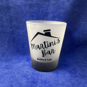 Martini's Bar (Bedford Falls) frosted shot glass
