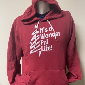 NEW! It's a Wonderful Life Red Hoodie Sweatshirt